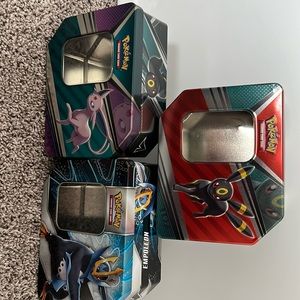 3 Pokémon tin cans only